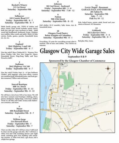 Glasgow MO City Wide Garage Sale - Visit Glasgow MO