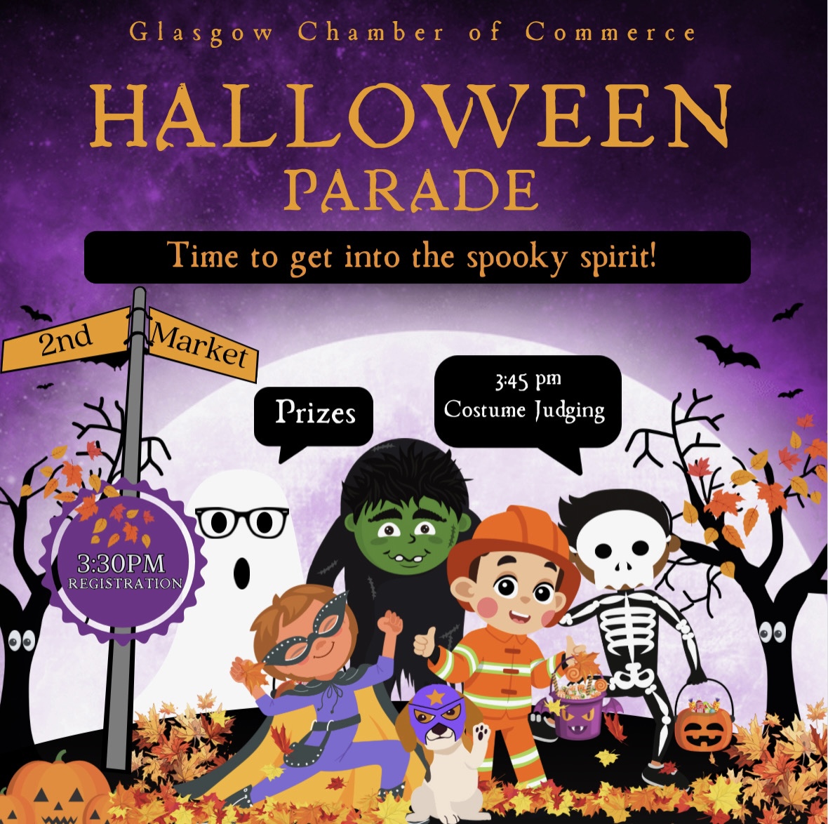 2023 Glasgow Chamber of Commerce Halloween Parade and Trunk or Treat